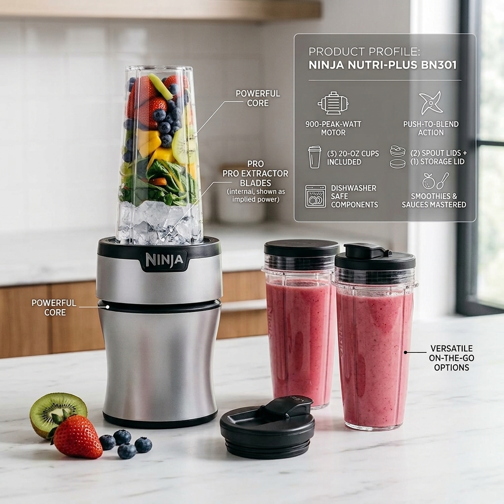 A Closer Look at the Ninja Nutri-Plus Personal Blender (900PW, BN301)