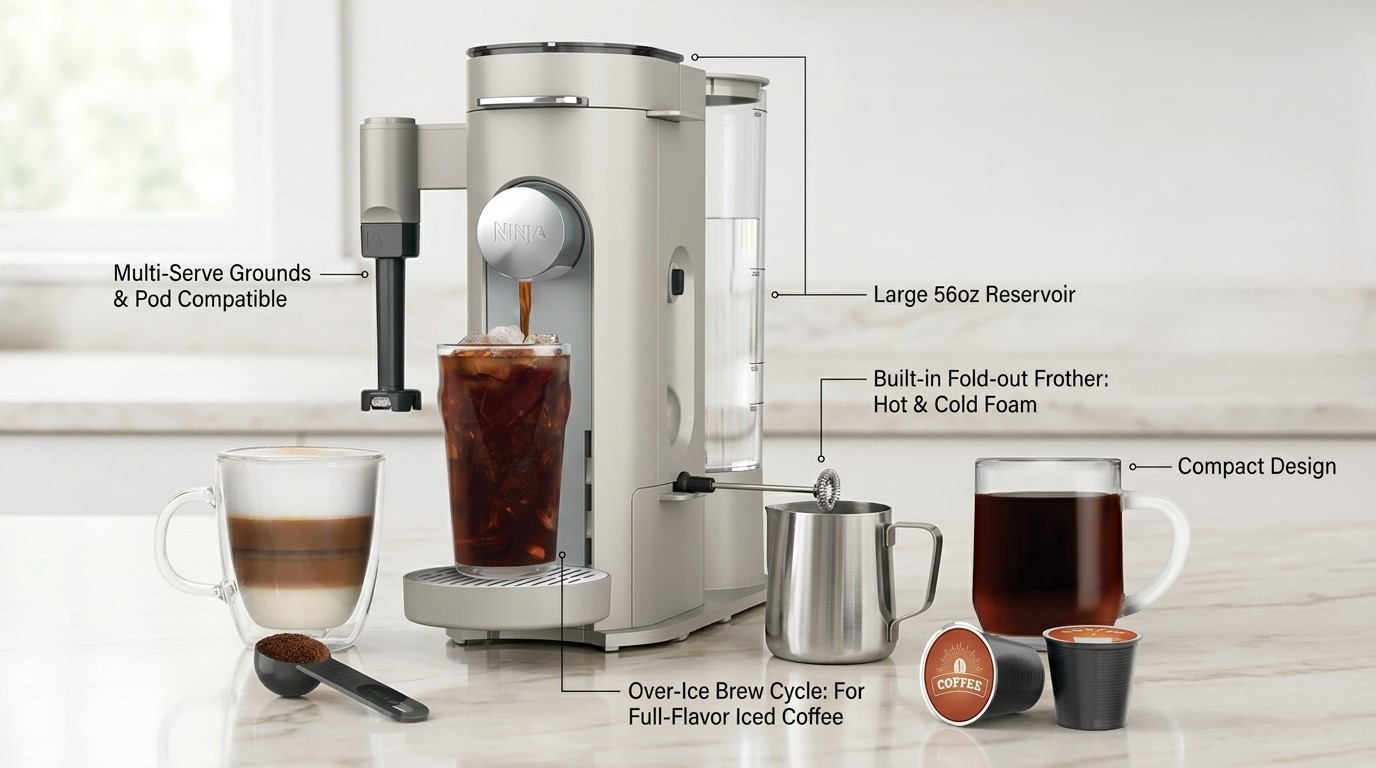 Ninja Pod and Grounds Coffee Maker (PB051ST): A Practical Look at Home Coffee Brewing Flexibility